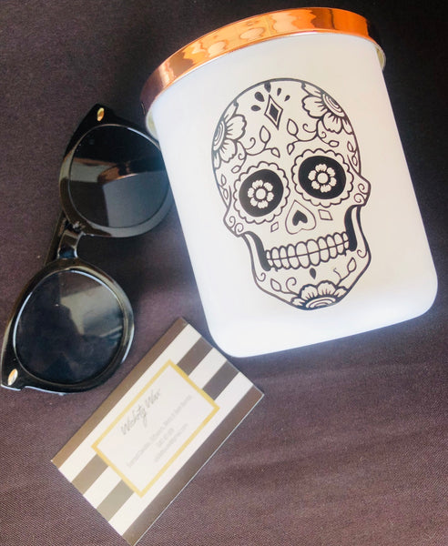Sugar Skull Candle